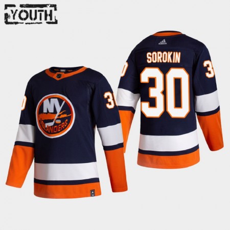 Camisola New York Islanders Ilya Sorokin 30 2020-21 Reverse Retro Authentic - Criança